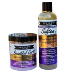Roushun Defining Curl Treatment And Shampoo+ Conditioner 2 in1 Combo